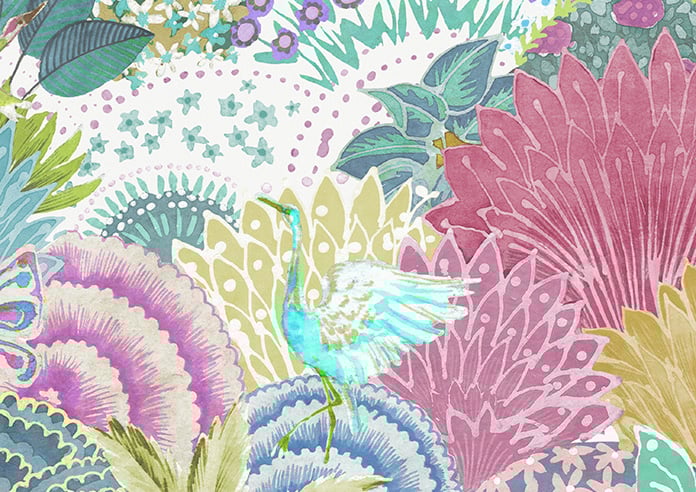 Kolkata Velvet, Summer Dream - Motorised Roman Blind - Image 7